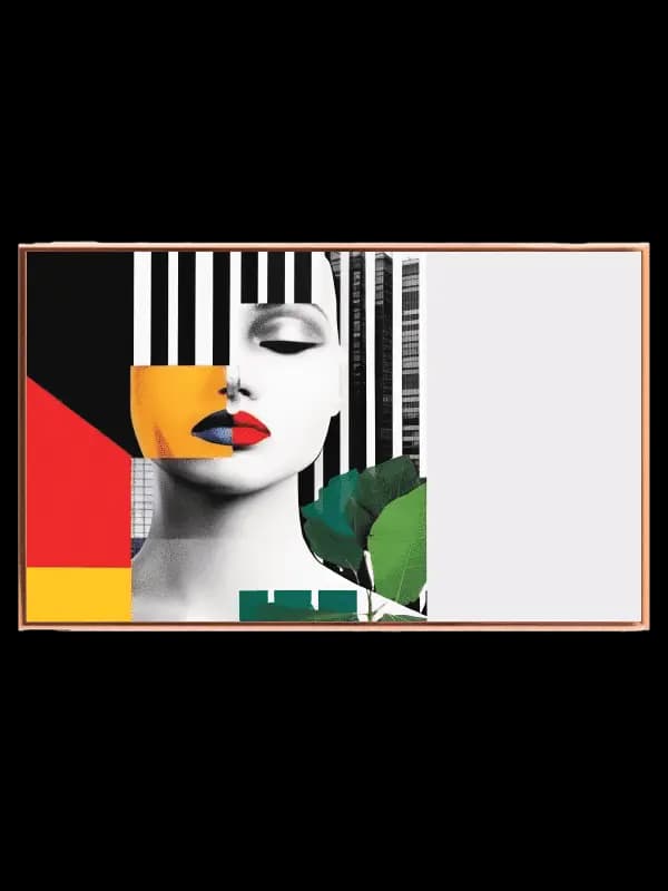 Chromatic Face Layers Plakat