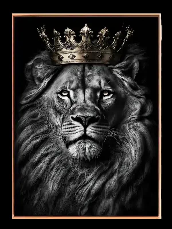 Lion With Crown Plakat