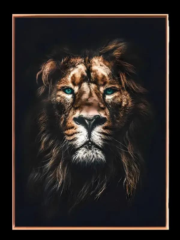 Lion Blue Eyes Plakat