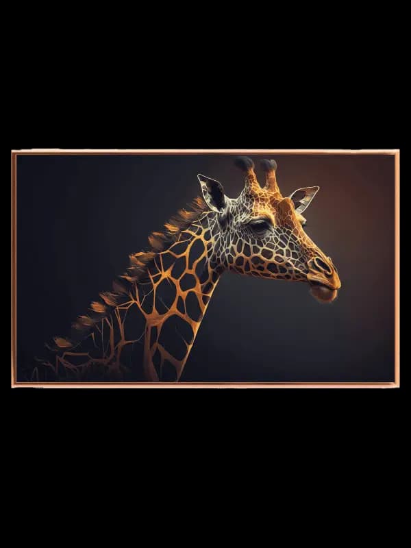 Giraffe Head Plakat