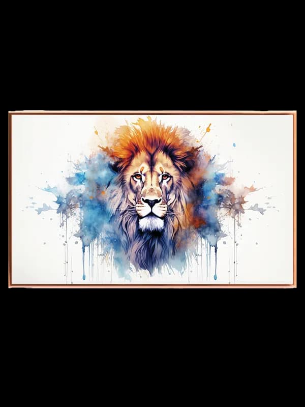 Lion Watercolor Plakat