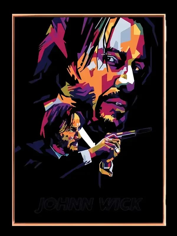 Dynamisk John Wick Portræt