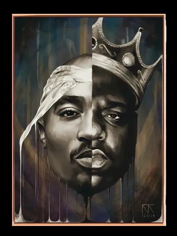 Rap Legends Split Portrait