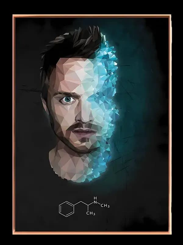 Styliseret Breaking Bad Portræt