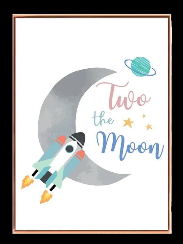 Playful Rocket Moon Adventure Plakat