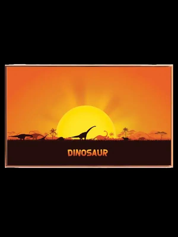 Sunset Dinosaur Adventure Plakat