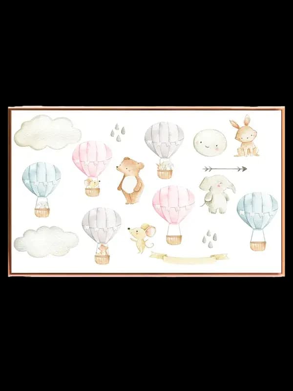 Playful Balloon Animal Friends Plakat