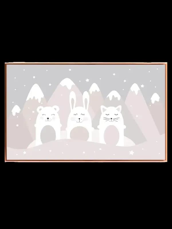 Cozy Winter Animal Friends Plakat