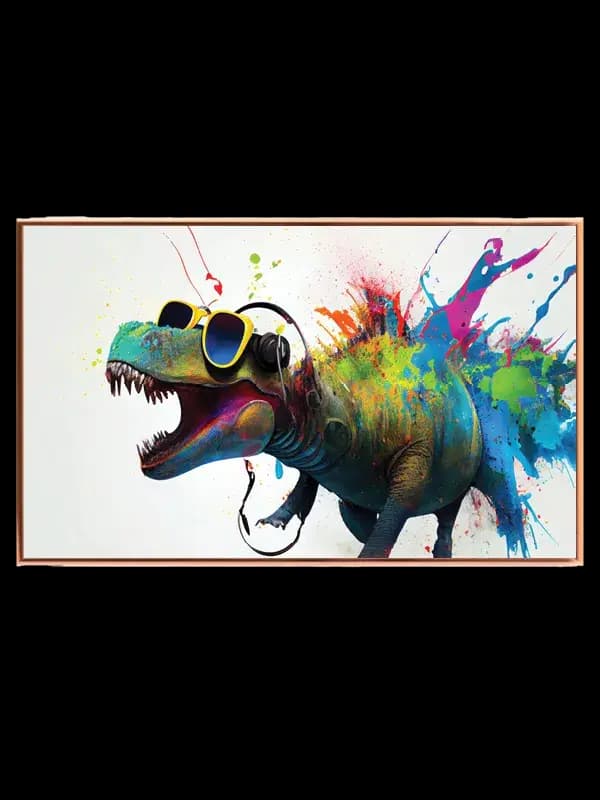 Color Splash Dino Party Plakat