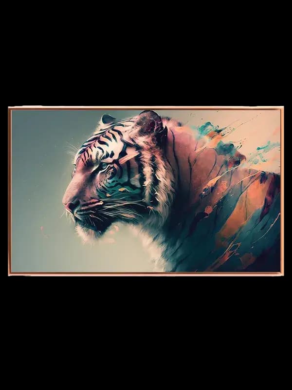 Majestic Colorful Tiger Plakat