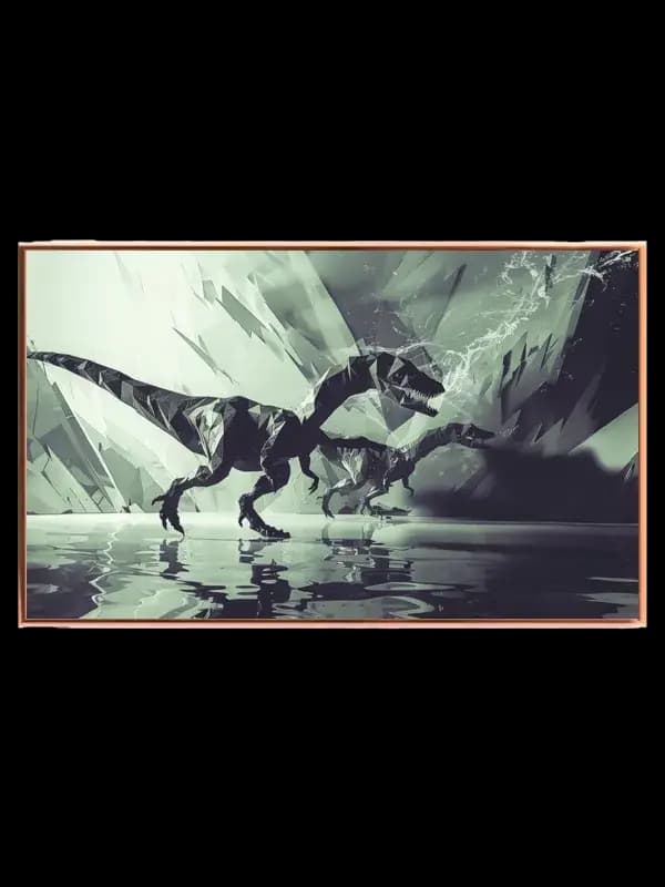 Mysterious Shadow Dinosaur Chase Plakat