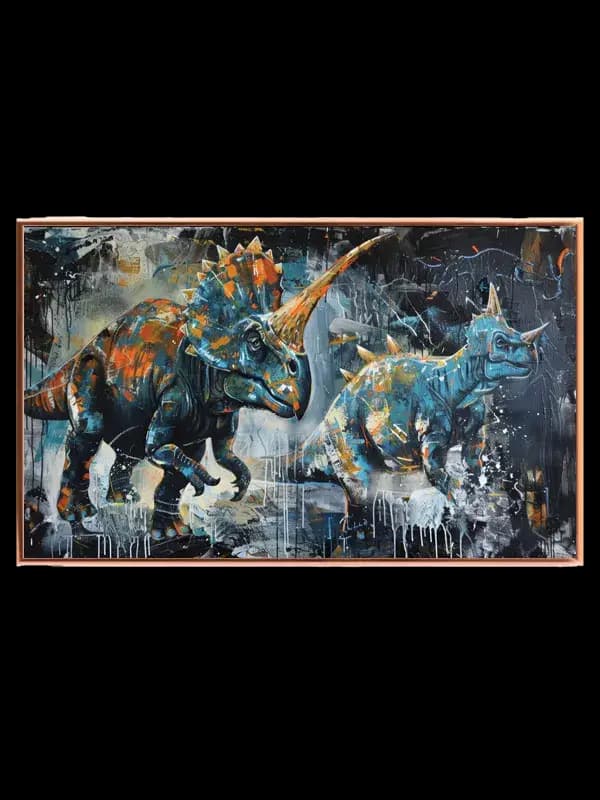 Brave Triceratops Adventure Plakat