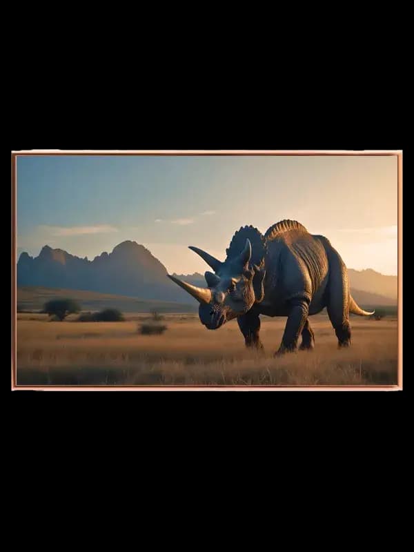 Majestic Triceratops Adventure Plakat