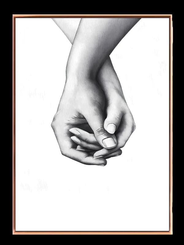 Hænder fingre med stregtegning skygger tekstur