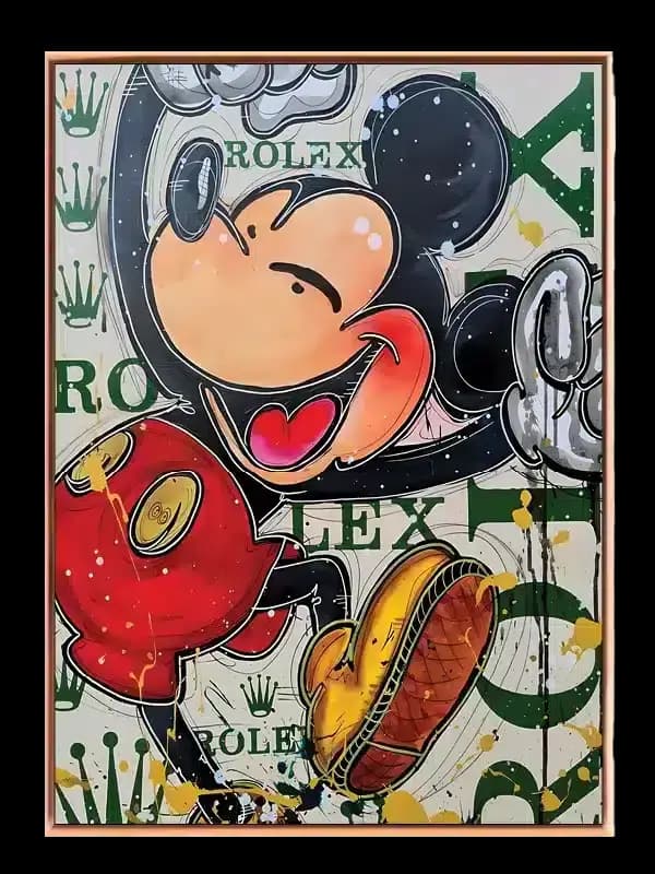 Graffiti Mus med Rolex Mønster