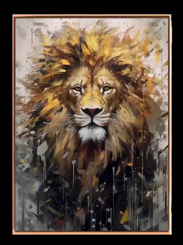 Regal Flame Lion Plakat
