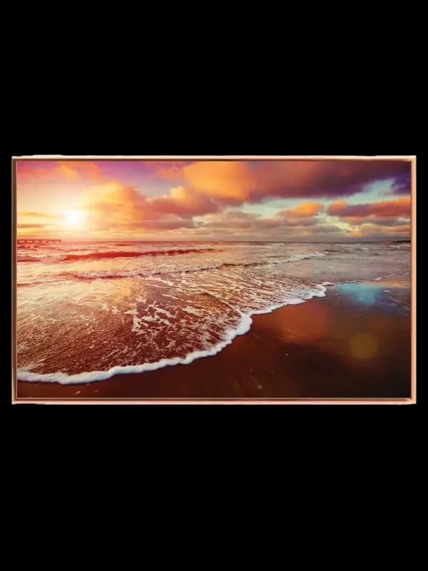 Solnedgang ved Kysten Plakat