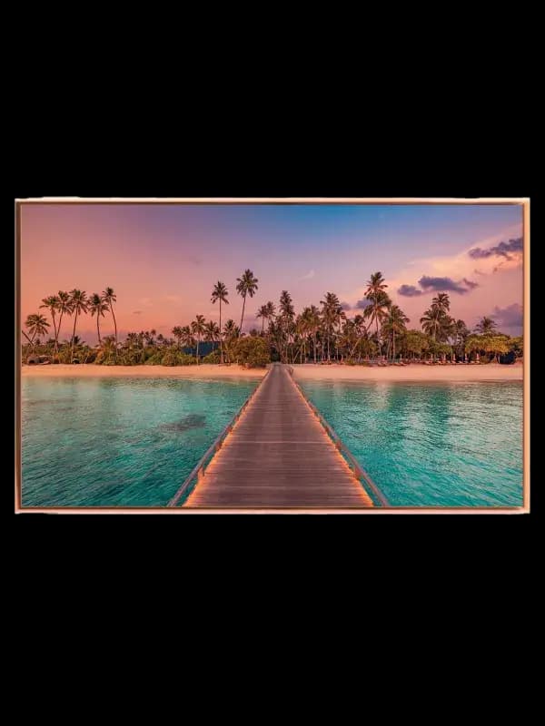 Tropisk Strand Solnedgang Plakat