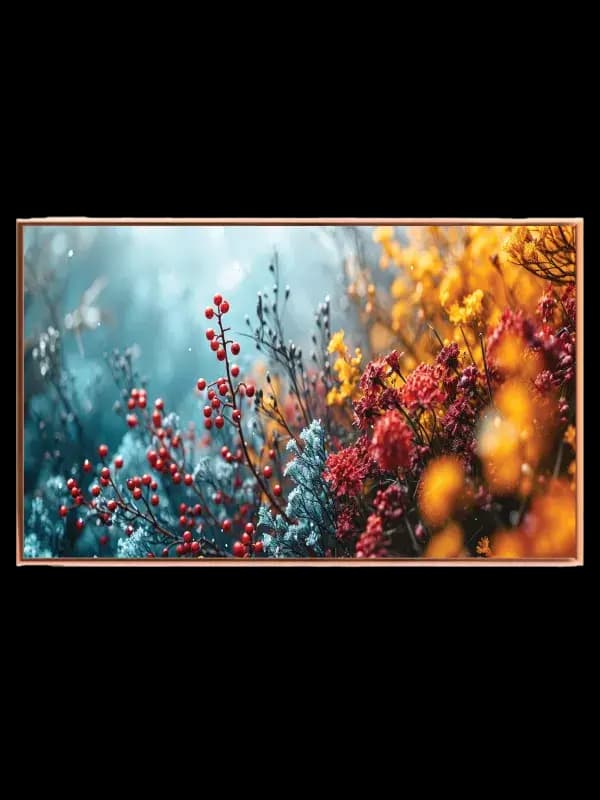 Farverige Vilde Blomster Plakat