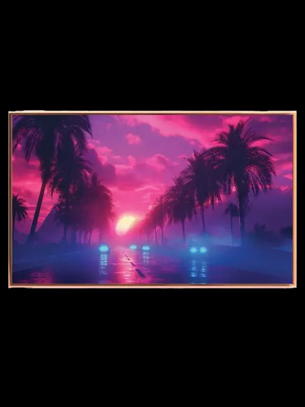 Palmer i Skumringslys Plakat