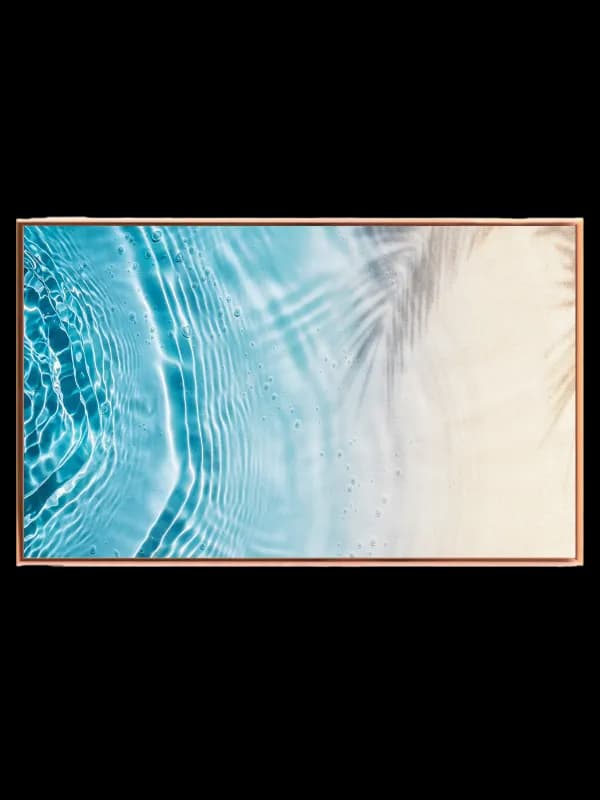 Krystalklart Vand Og Sand Plakat