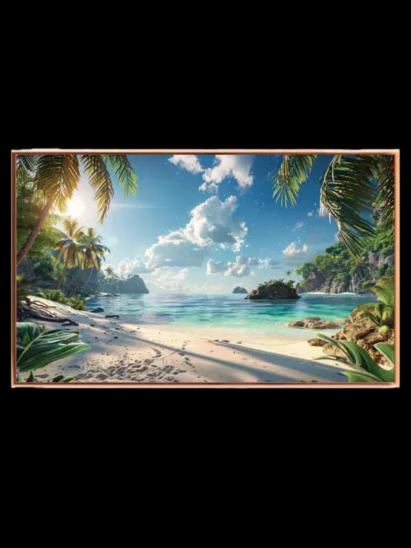 Tropisk Strand Morgenlys Plakat