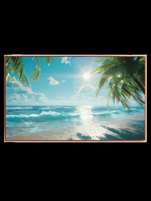 Solrig Tropisk Strand Plakat