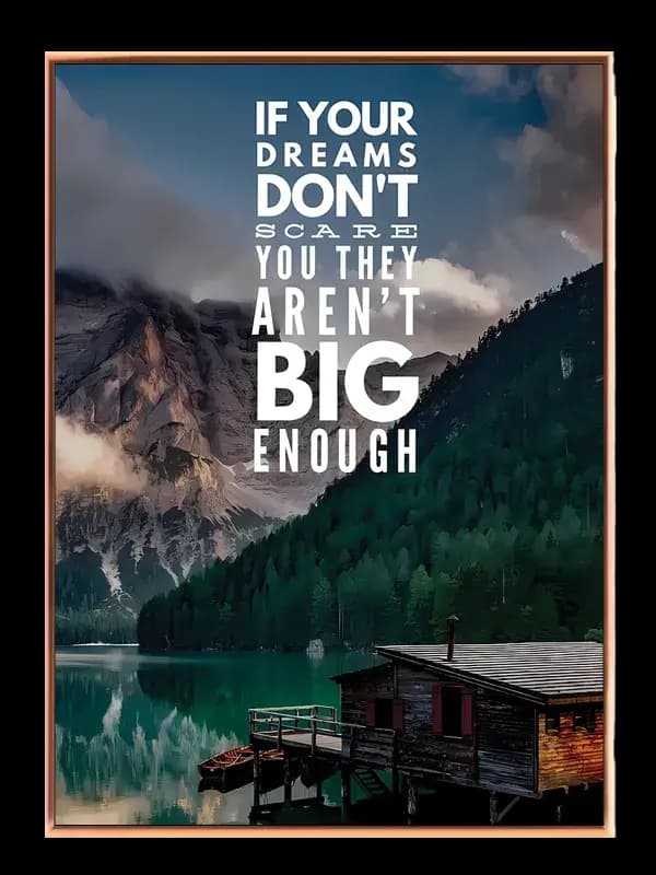 Store Drømme Inspirerer Plakat