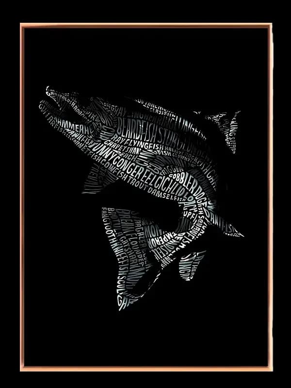 Typografisk Fisk Plakat