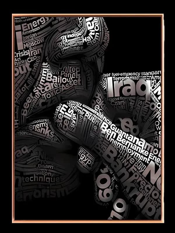 Typografisk Verdenspolitik Plakat
