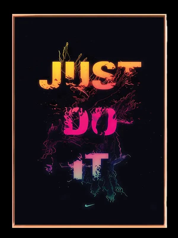 Motiverende Just Do It Plakat