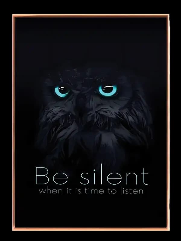 Vær stille Plakat