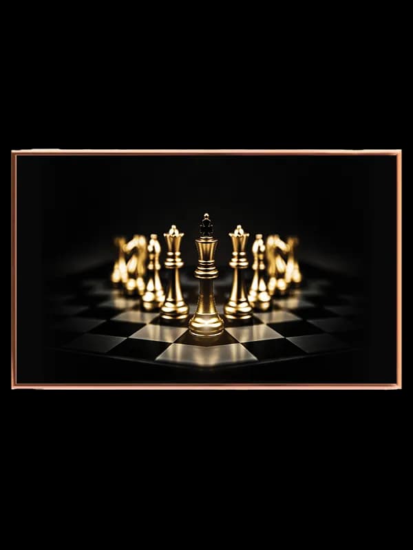 Skakbrikker skakbræt konge med refleksioner dybdeskarphed