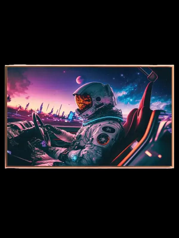 Astronaut i Neon Cabriolet