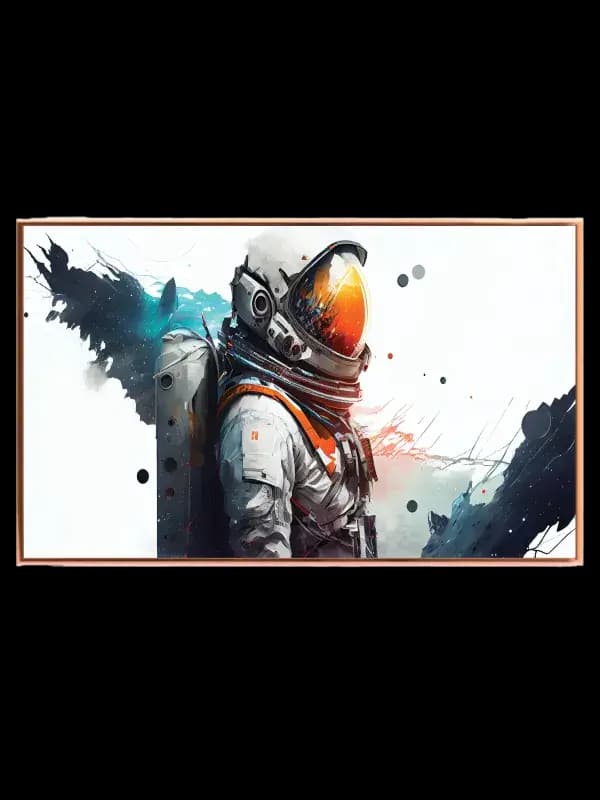 Astronaut med Orange Visir