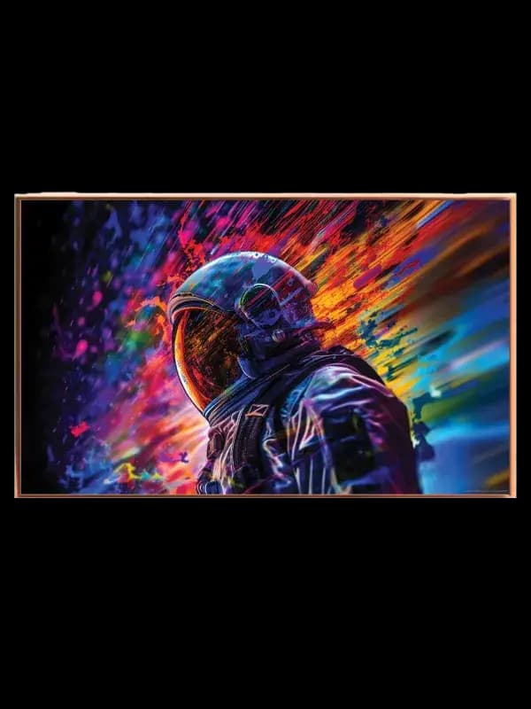 Astronaut i Neon Eksplosion