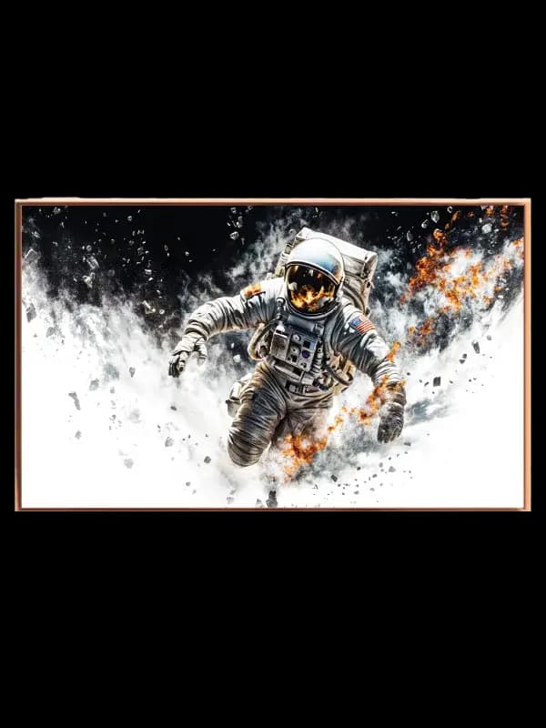 Astronaut i Eksplosiv Røgsky