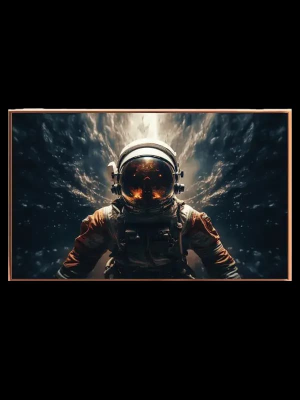 Astronaut i Kosmisk Stormlys