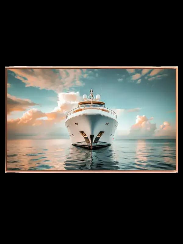 Luksusyacht på Stille Hav