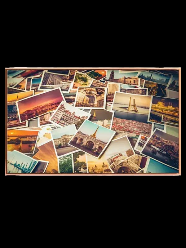 Grafisk Rejseminder i Fotokollage