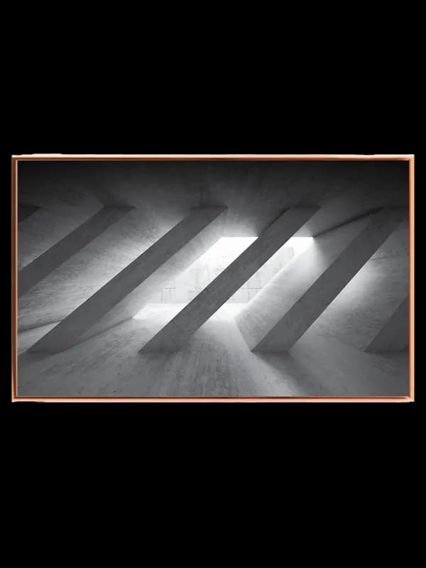 Arkitektonisk Minimalisme i Sort-Hvid