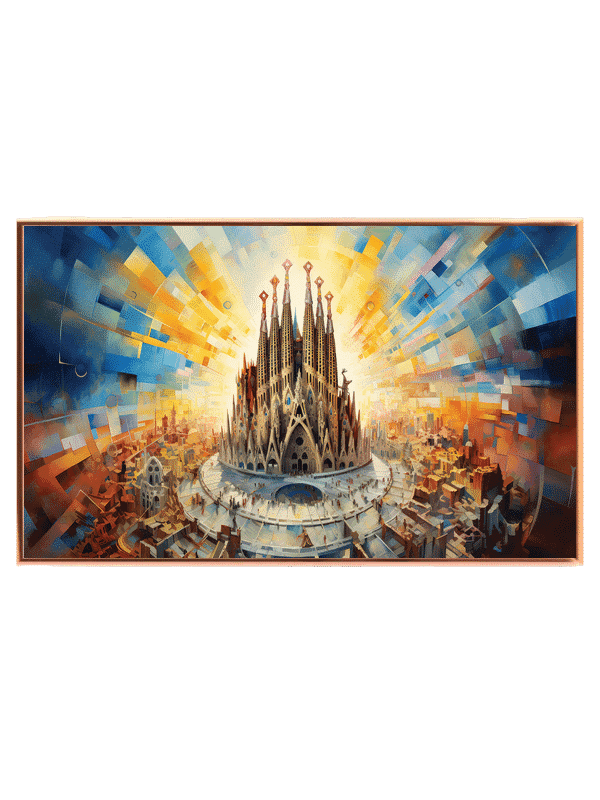 Futuristic Cityscape With Cathedral