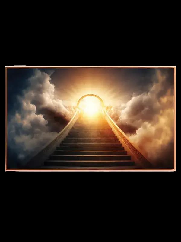 Trappe Mod Lysende Portal