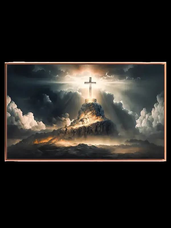 Kors på Klippetop i Lys