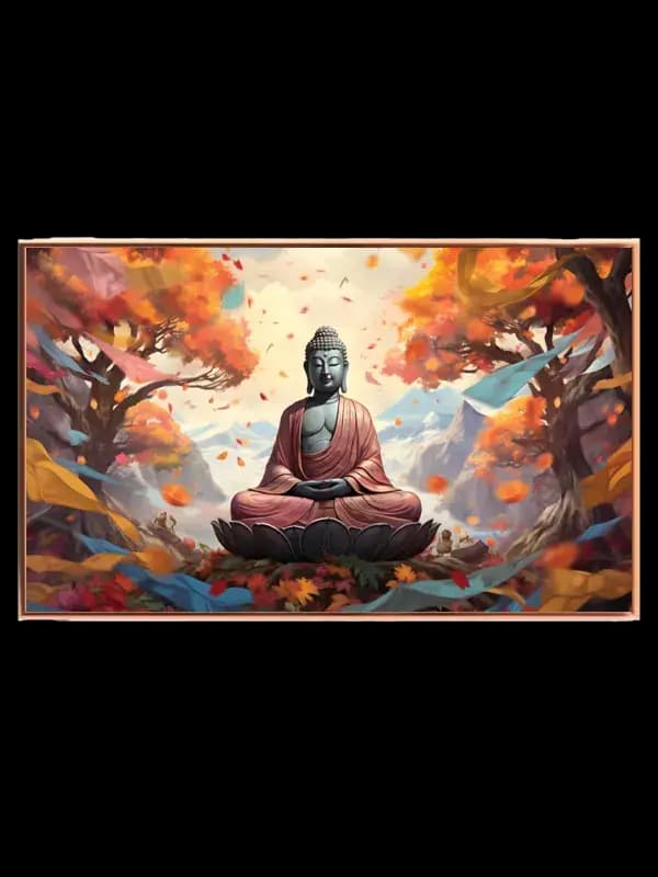 Buddha Meditation i Efterårsskov