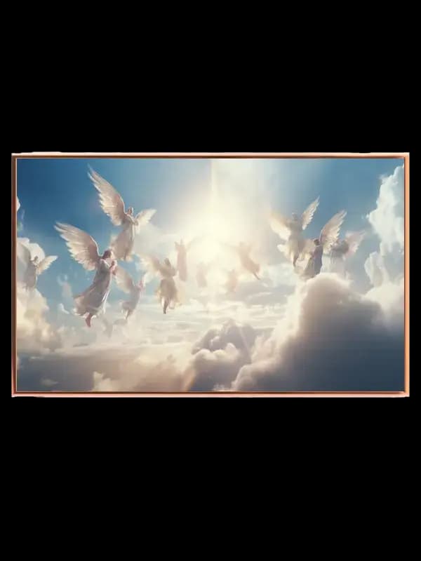 Engle i Solfyldte Skyer