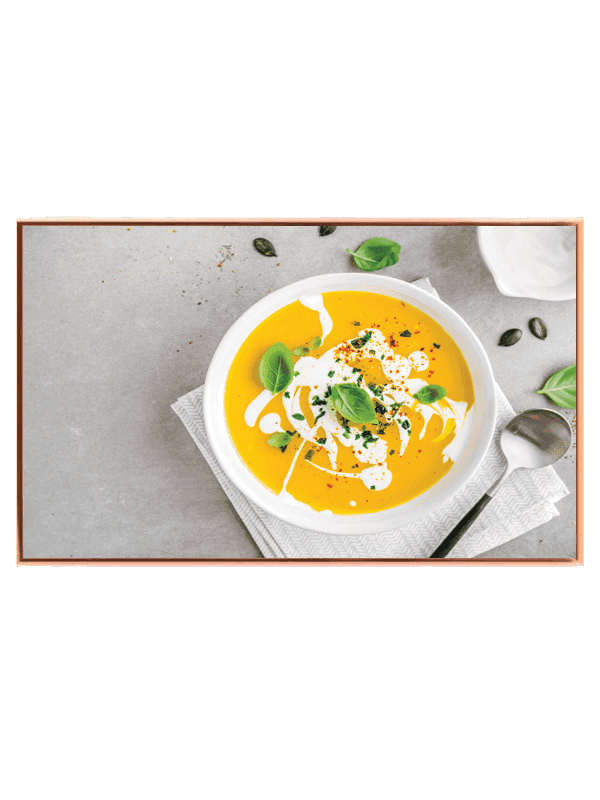 Suppe skål ske med madfotografi tekstur