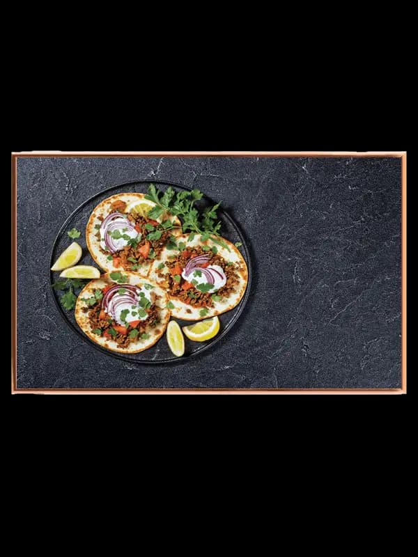 Tacos tallerken lime koriander med madfotografi