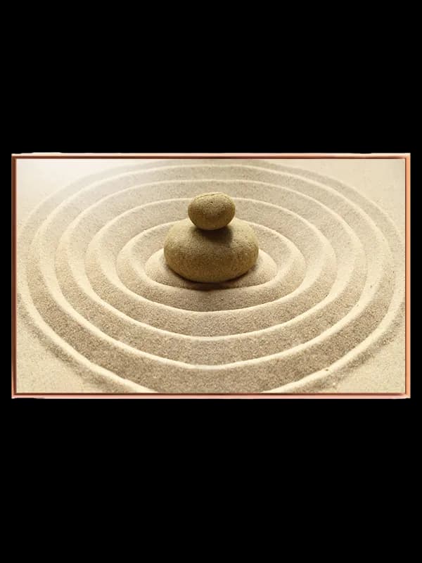 Sten sand cirkler med mønster tekstur