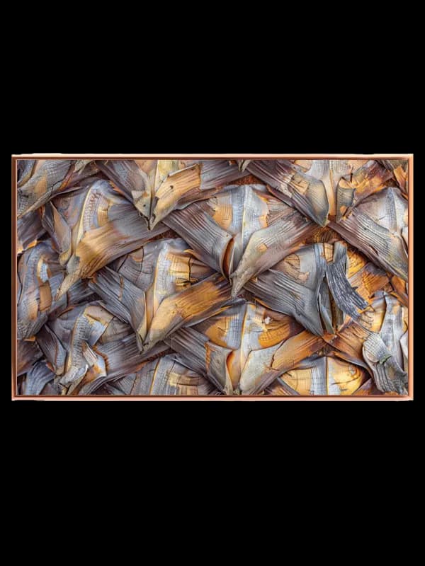 Lagdelte Majsblade i Ravtoner